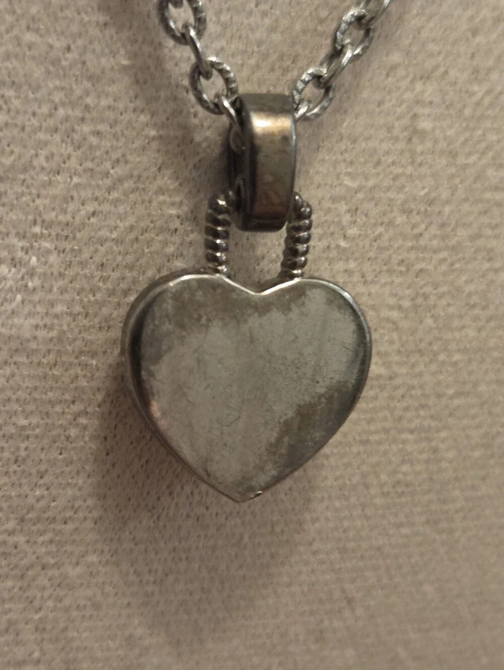 Two-Tone Heart Locket Necklace in Gold and Silver